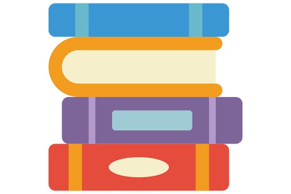 Pile de livres colorés